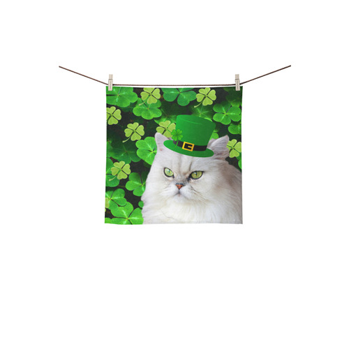 Patrick's Irish Cat Square Towel 13“x13”