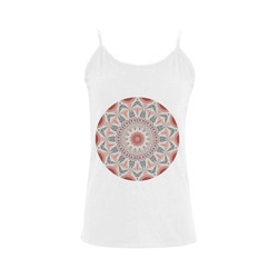 Modern Kaleidoscope Mandala Fractal Art Graphic Women's Spaghetti Top (USA Size) (Model T34)