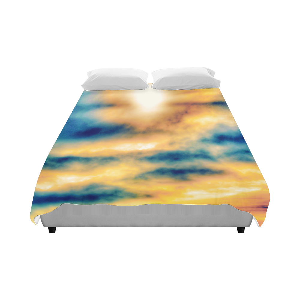 beautiful cloudy sunset sky in summer Duvet Cover 86"x70" ( All-over-print)