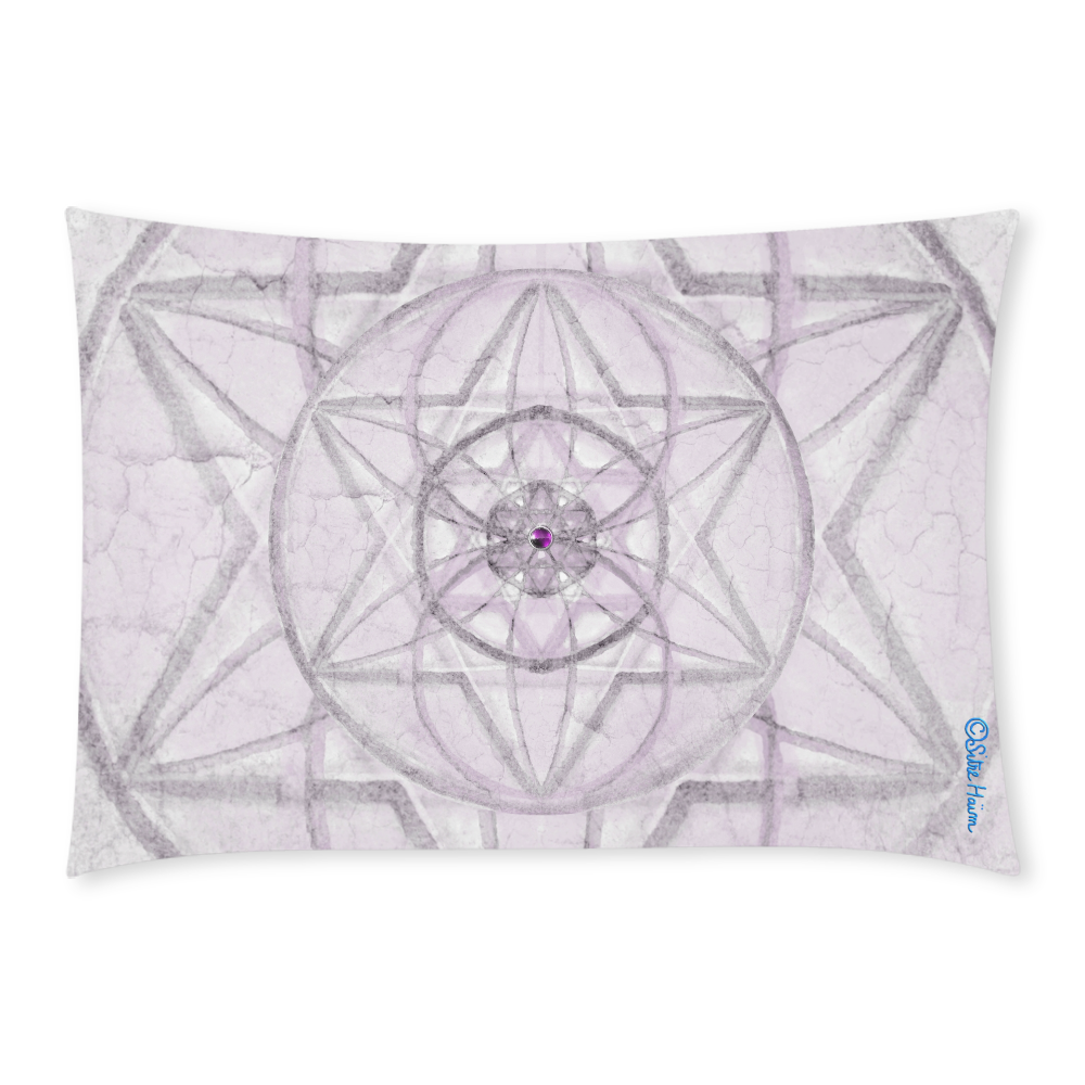 Protection- transcendental love by Sitre haim Custom Rectangle Pillow Case 20x30 (One Side)