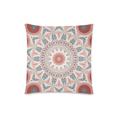 Modern Kaleidoscope Mandala Fractal Art Graphic Custom Zippered Pillow Case 18"x18"(Twin Sides)