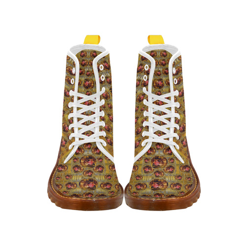 Angels in gold and flowers of paradise rocks Martin Boots For Women Model 1203H