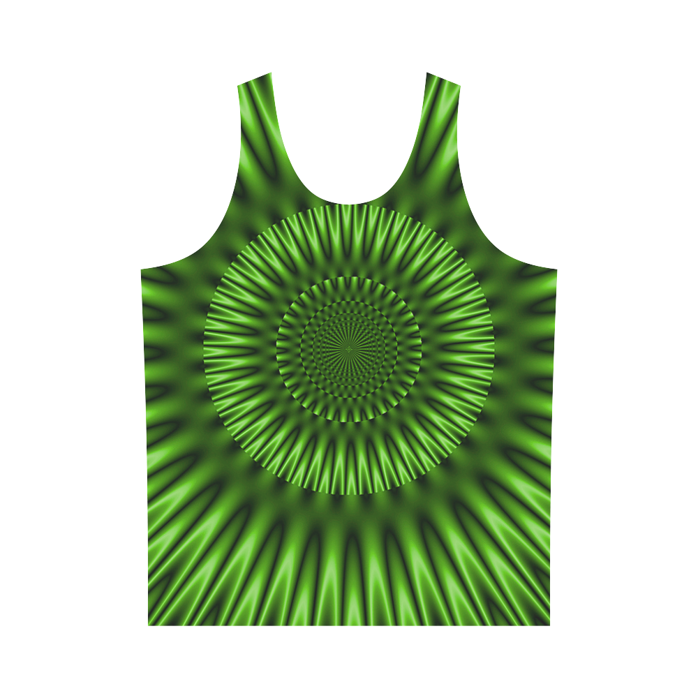 Green Lagoon All Over Print Tank Top for Men (Model T43)