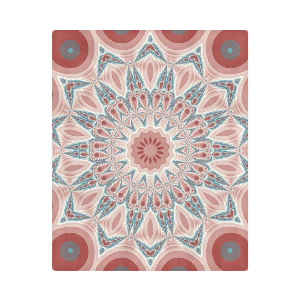 Modern Kaleidoscope Mandala Fractal Art Graphic Duvet Cover 86"x70" ( All-over-print)