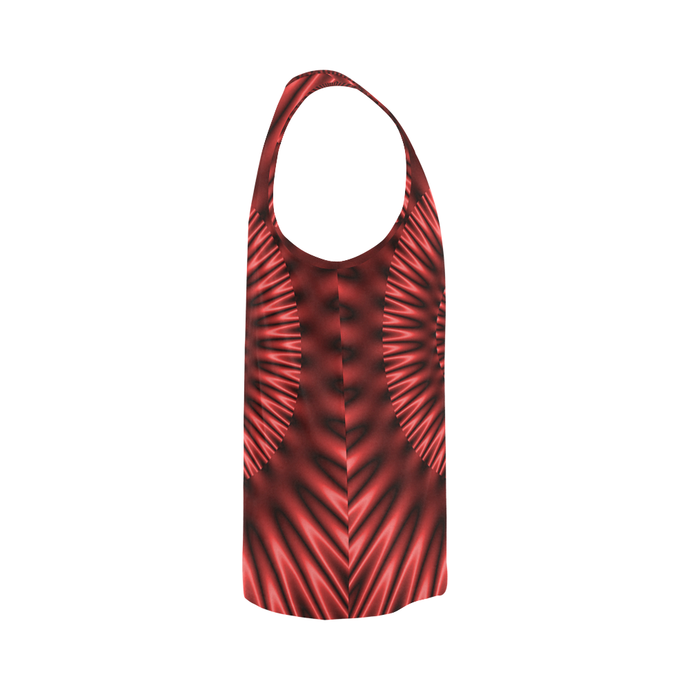 Red Lagoon All Over Print Tank Top for Men (Model T43)