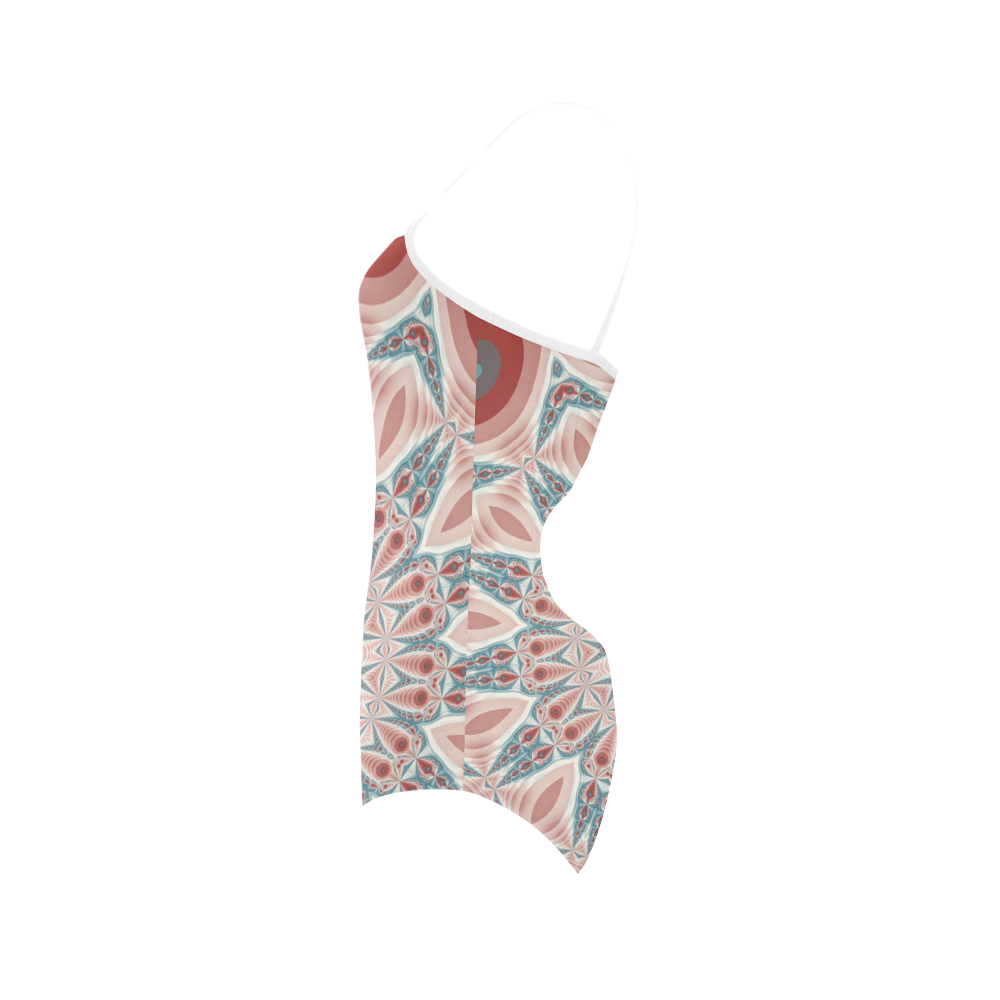 Modern Kaleidoscope Mandala Fractal Art Graphic Strap Swimsuit ( Model S05)