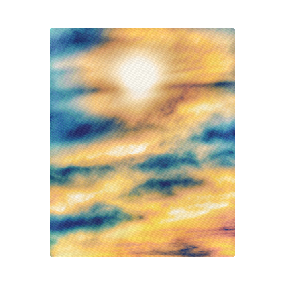 beautiful cloudy sunset sky in summer Duvet Cover 86"x70" ( All-over-print)