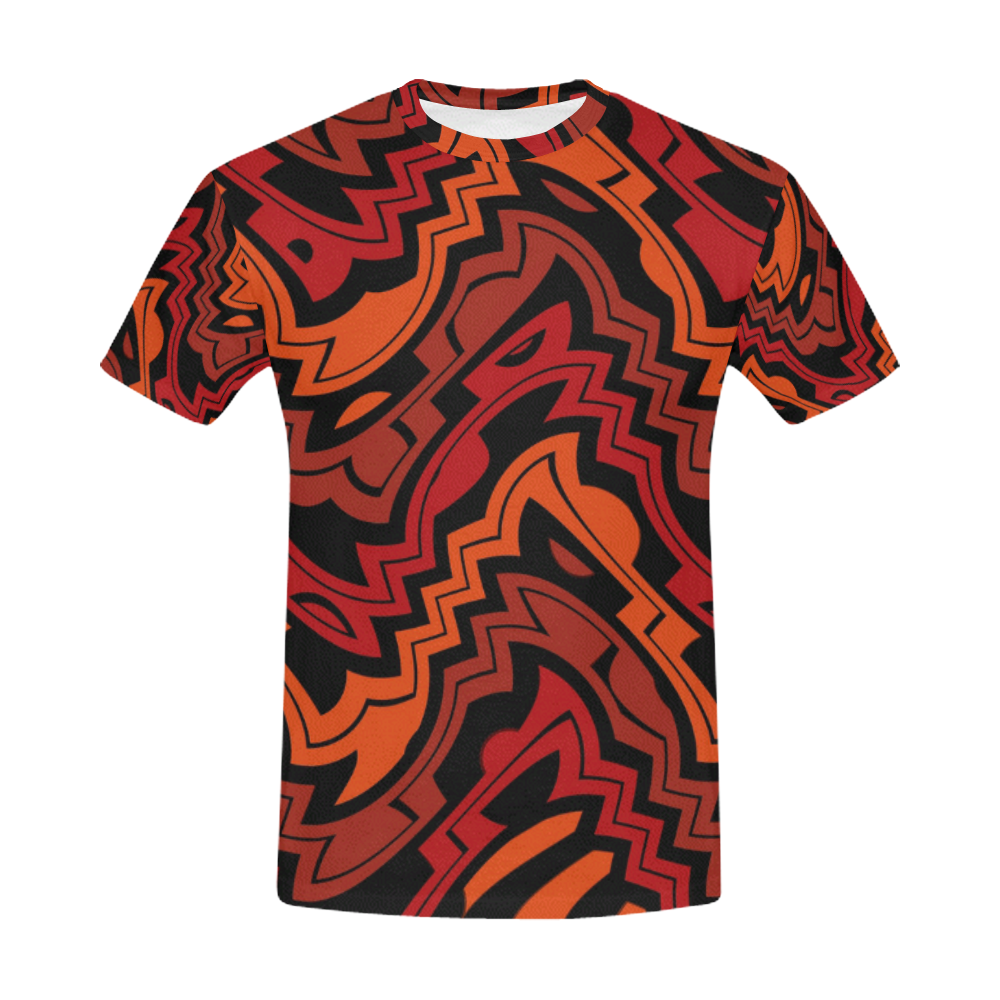 Heat Wave All Over Print T-Shirt for Men (USA Size) (Model T40)