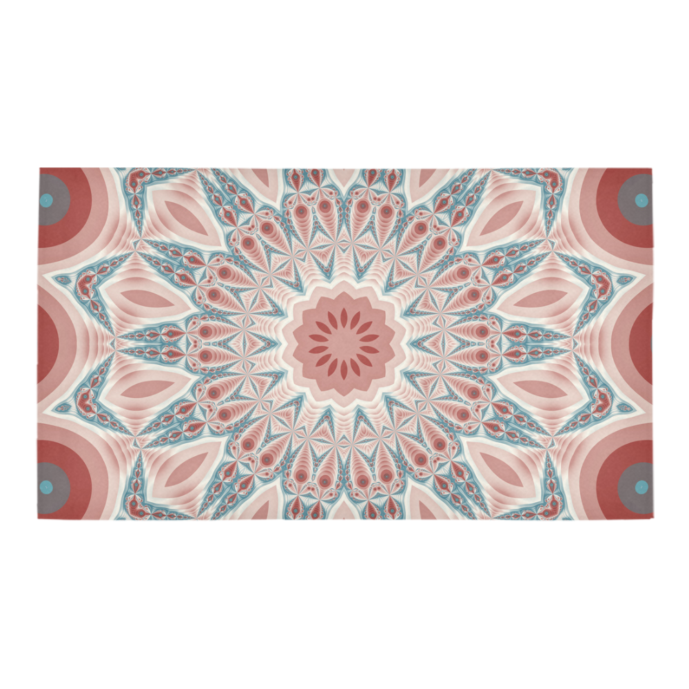 Modern Kaleidoscope Mandala Fractal Art Graphic Bath Rug 16''x 28''