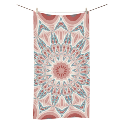 Modern Kaleidoscope Mandala Fractal Art Graphic Bath Towel 30"x56"