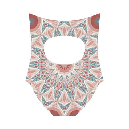 Modern Kaleidoscope Mandala Fractal Art Graphic Strap Swimsuit ( Model S05)