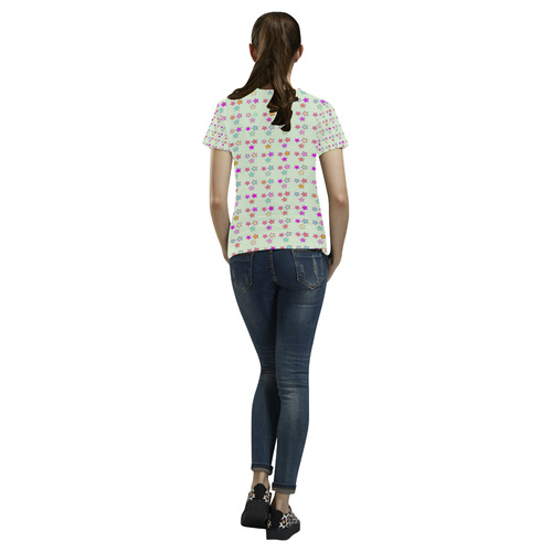 Stars Icon All Over Print T-Shirt for Women (USA Size) (Model T40)