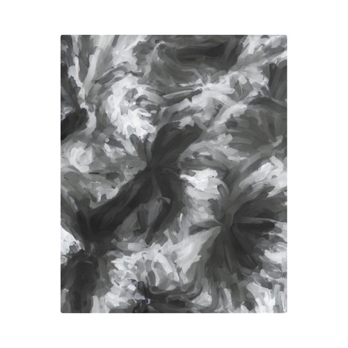 camouflage abstract painting texture background in black and white Duvet Cover 86"x70" ( All-over-print)