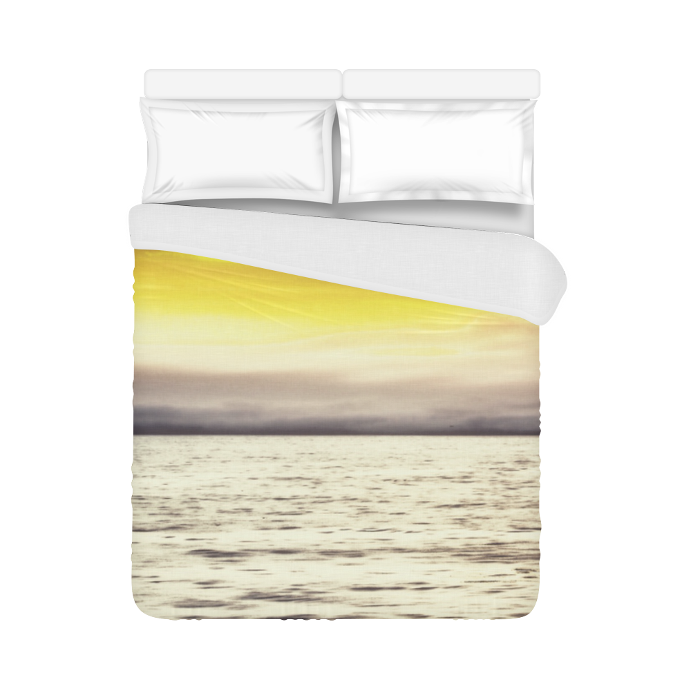 cloudy sunset sky with ocean view Duvet Cover 86"x70" ( All-over-print)