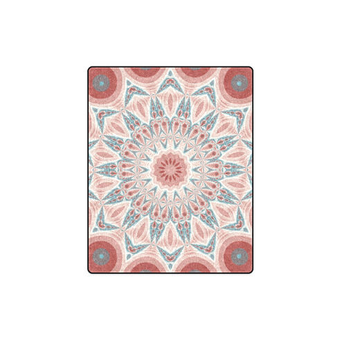 Modern Kaleidoscope Mandala Fractal Art Graphic Blanket 40"x50"