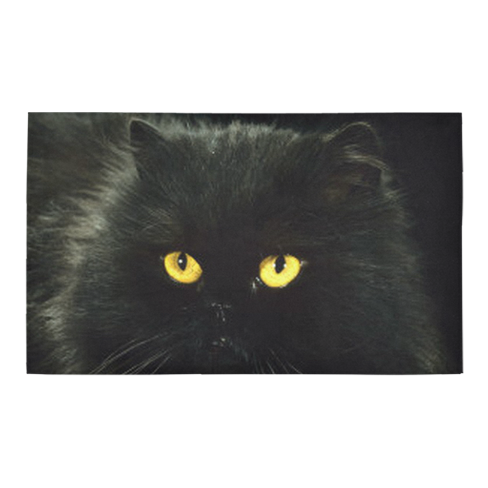 Black Cat Azalea Doormat 30" x 18" (Sponge Material)