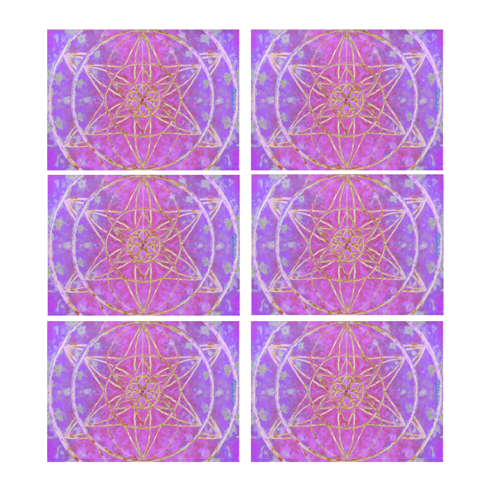 protection in purple colors Placemat 14’’ x 19’’ (Set of 6)
