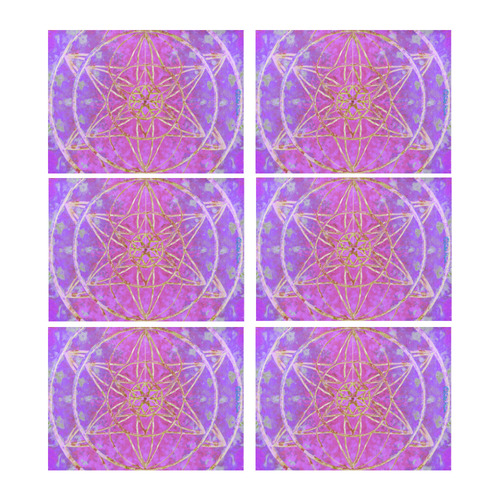 protection in purple colors Placemat 14’’ x 19’’ (Set of 6)