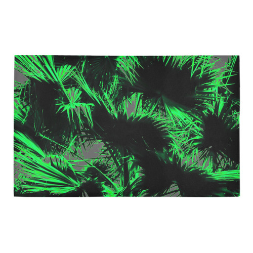 green palm leaves texture abstract background Bath Rug 20''x 32''