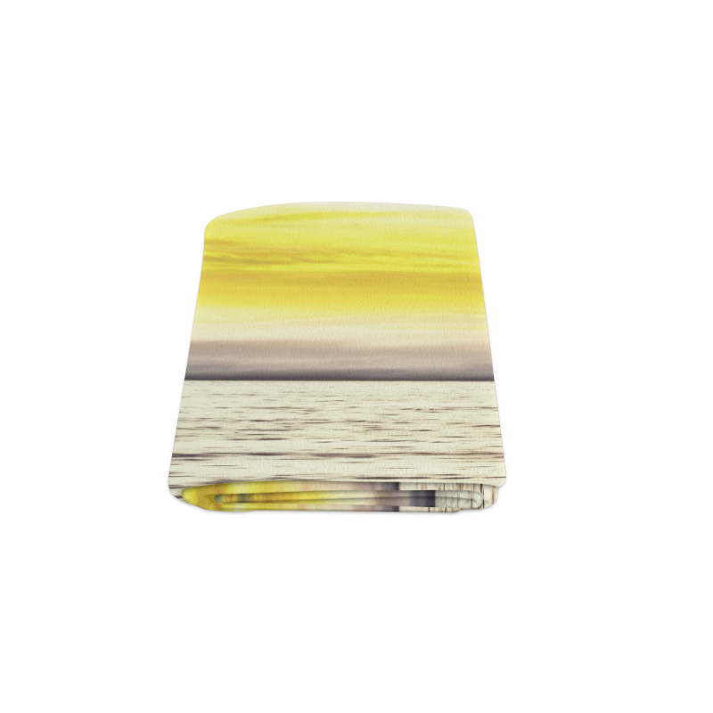 cloudy sunset sky with ocean view Blanket 50"x60"