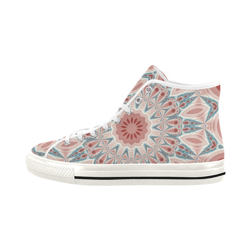 Modern Kaleidoscope Mandala Fractal Art Graphic Vancouver H Women's Canvas Shoes (1013-1)