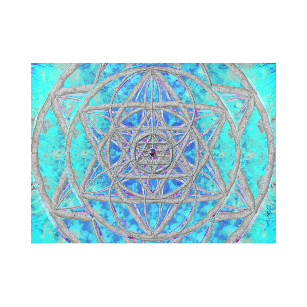 protection in blue harmony Placemat 14’’ x 19’’ (Set of 2)