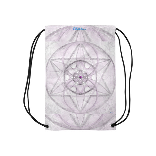 Protection- transcendental love by Sitre haim Small Drawstring Bag Model 1604 (Twin Sides) 11"(W) * 17.7"(H)