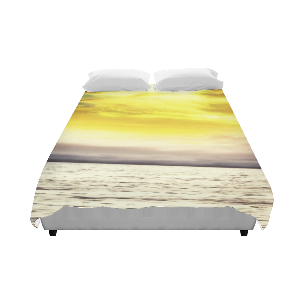 cloudy sunset sky with ocean view Duvet Cover 86"x70" ( All-over-print)