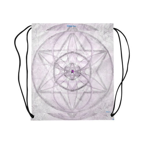 Protection- transcendental love by Sitre haim Large Drawstring Bag Model 1604 (Twin Sides)  16.5"(W) * 19.3"(H)