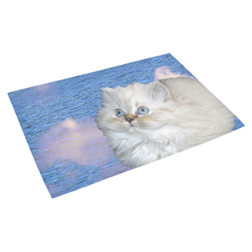 Cat and Water Azalea Doormat 30" x 18" (Sponge Material)