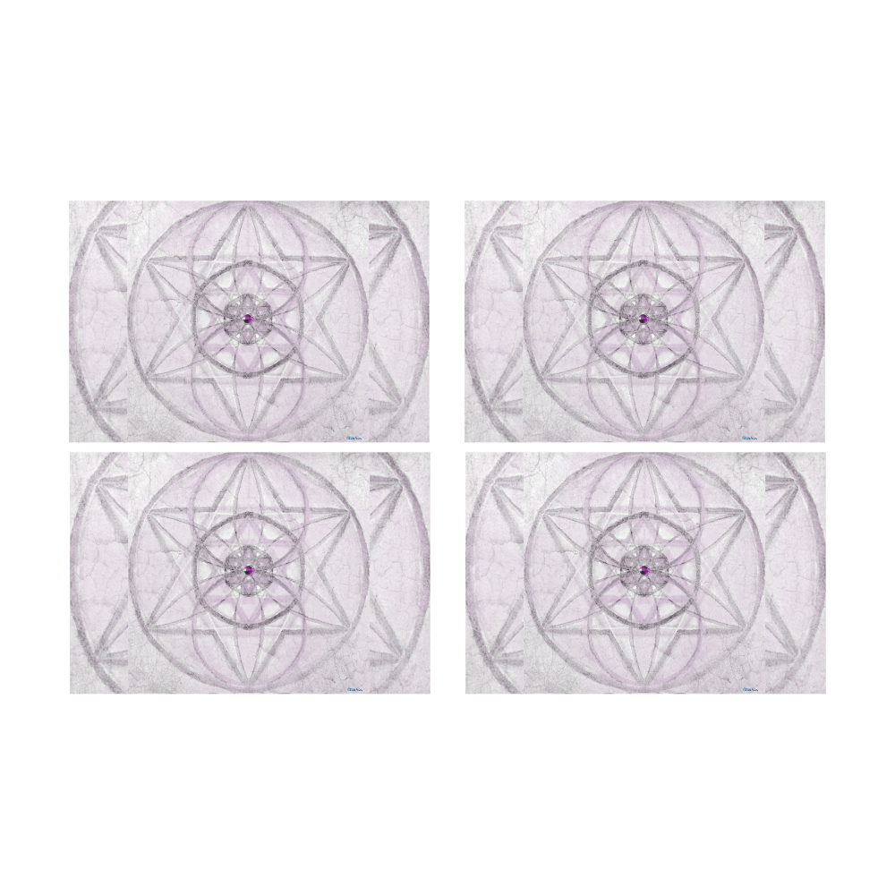 Protection- transcendental love by Sitre haim Placemat 12’’ x 18’’ (Set of 4)