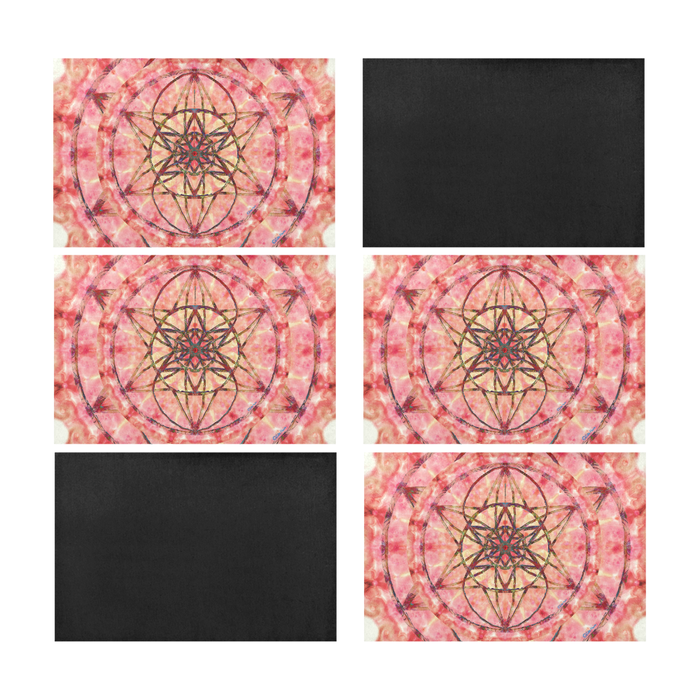 protection- vitality and awakening by Sitre haim Placemat 12’’ x 18’’ (Set of 6)
