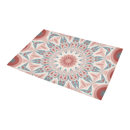 Modern Kaleidoscope Mandala Fractal Art Graphic Azalea Doormat 24" x 16" (Sponge Material)
