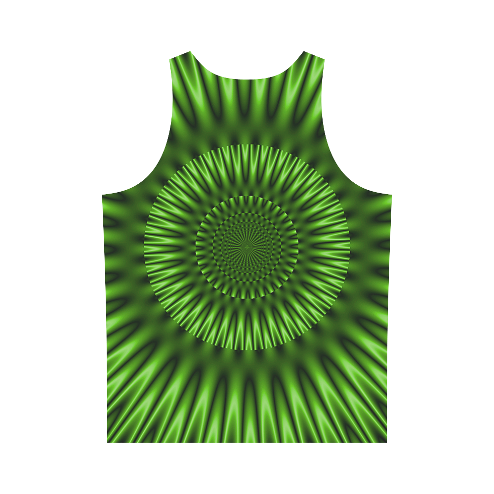 Green Lagoon All Over Print Tank Top for Men (Model T43)