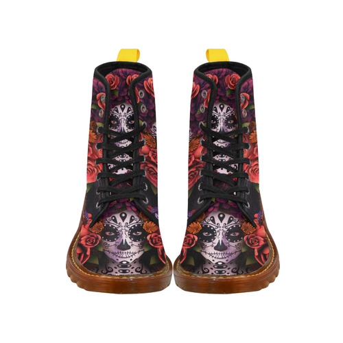 Flowered Tattoo Girl Martin Boots For Women Model 1203H