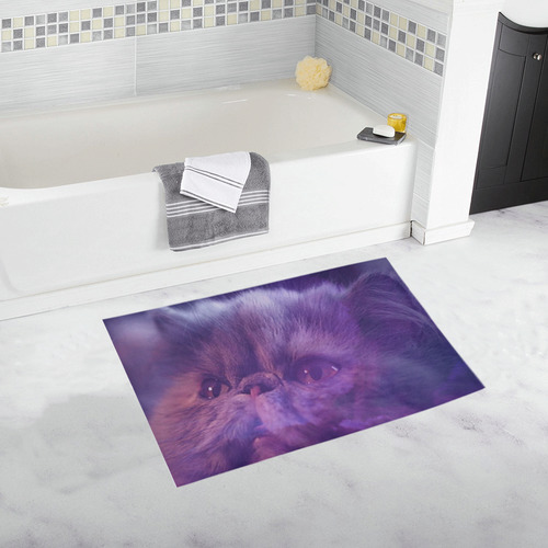 Purple Cat Bath Rug 20''x 32''