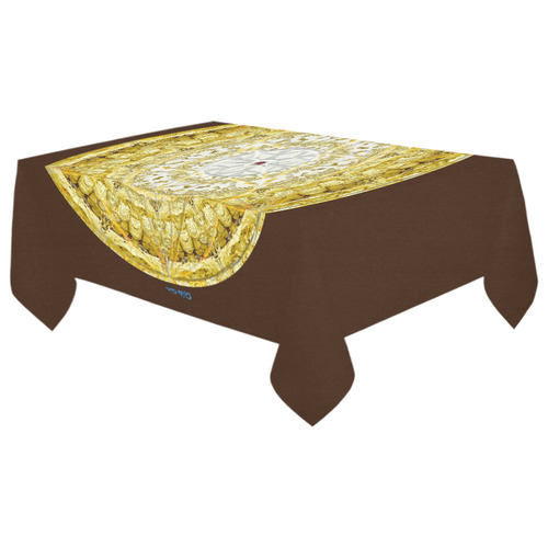 protection from Jerusalem of gold Cotton Linen Tablecloth 60"x 104"
