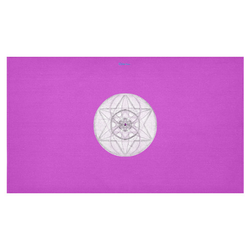Protection- transcendental love by Sitre haim Cotton Linen Tablecloth 60"x 104"