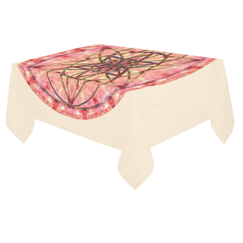 protection- vitality and awakening by Sitre haim Cotton Linen Tablecloth 60"x 84"