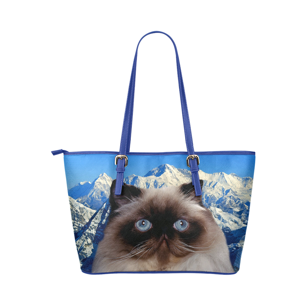 Himalayan Cat Leather Tote Bag/Large (Model 1651)