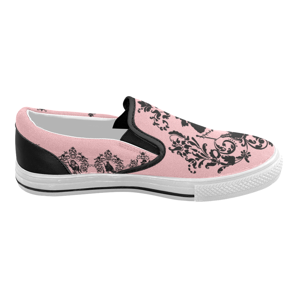 Umbrella Girl Women's Slip-on Canvas Shoes (Model 019)