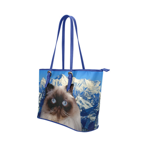 Himalayan Cat Leather Tote Bag/Large (Model 1651)