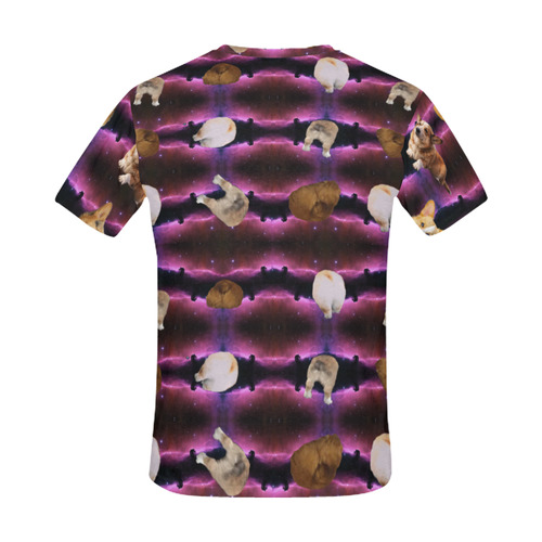 space corgi All Over Print T-Shirt for Men (USA Size) (Model T40)