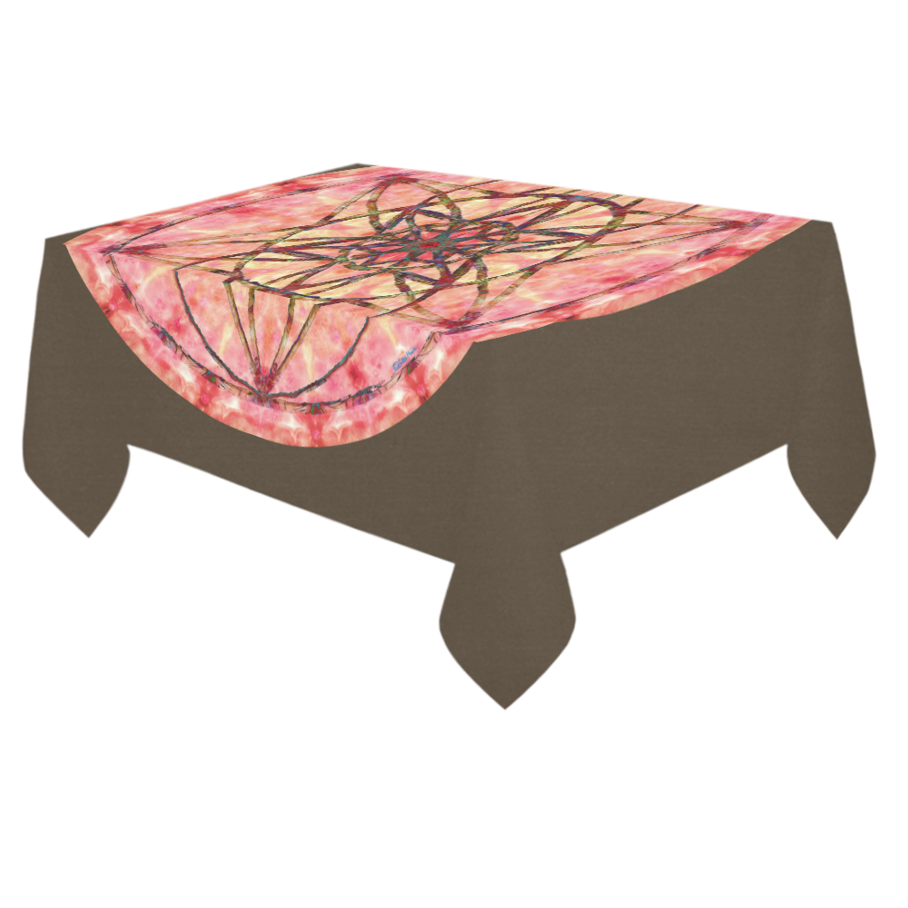 protection- vitality and awakening by Sitre haim Cotton Linen Tablecloth 60"x 84"