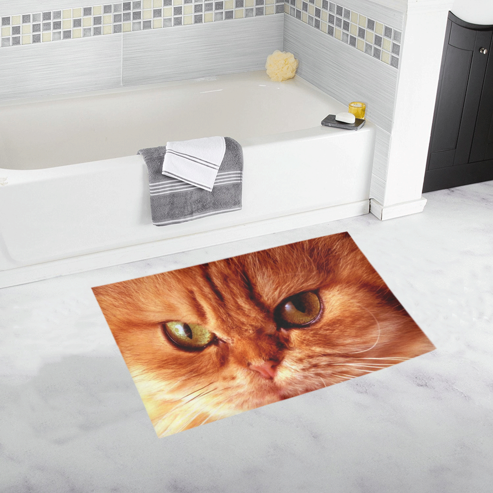 Orange Cat Bath Rug 20''x 32''