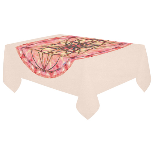 protection- vitality and awakening by Sitre haim Cotton Linen Tablecloth 60"x 104"