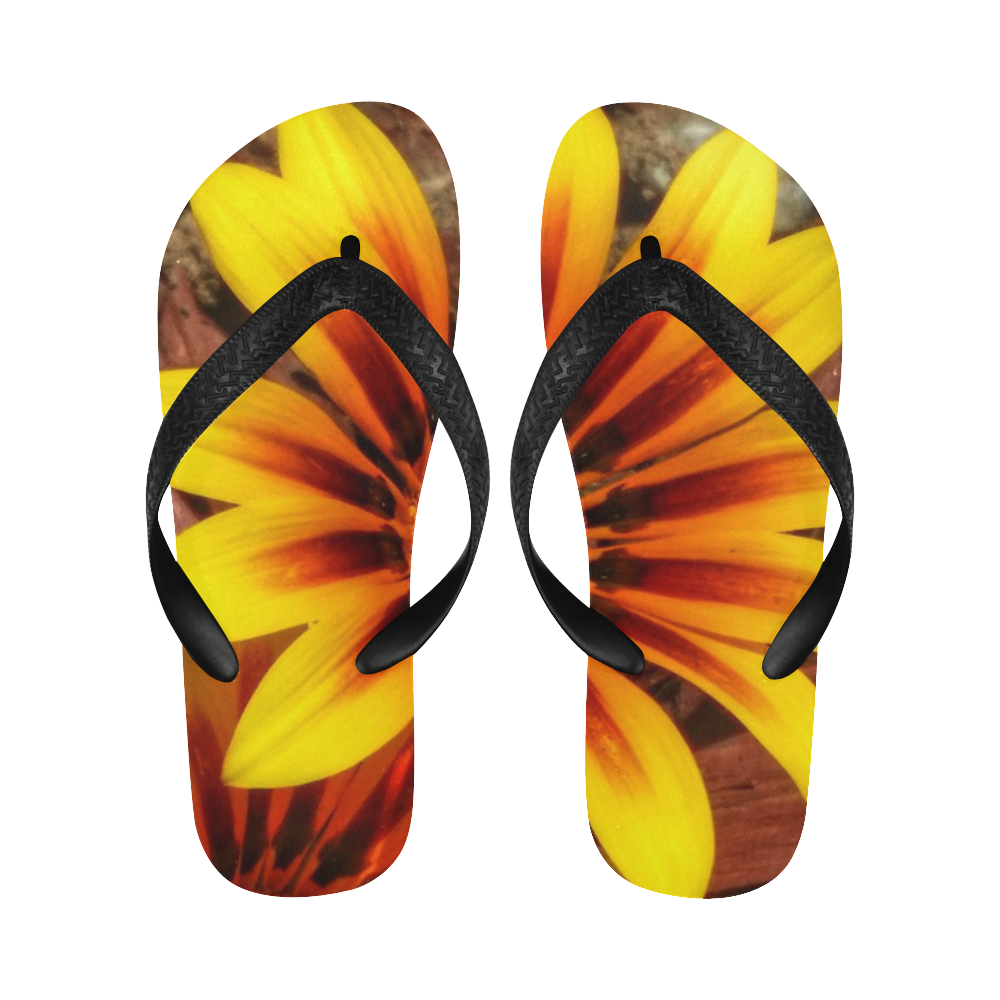 sunflower Flip Flops for Men/Women (Model 040)