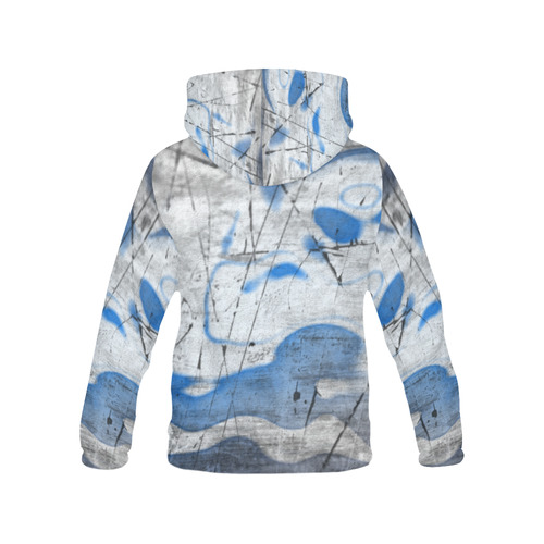 BLUE ART ON HOODIE All Over Print Hoodie for Men (USA Size) (Model H13)