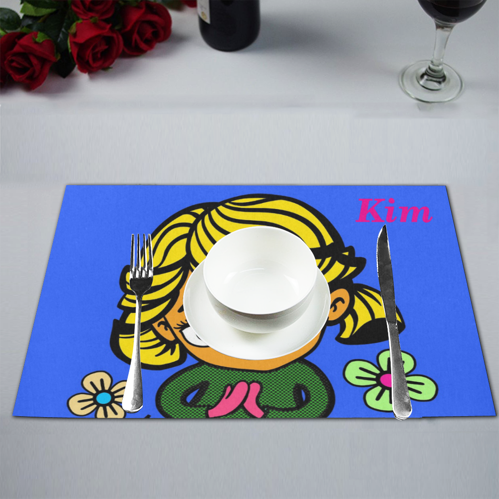 girl cute1 Placemat 12''x18''
