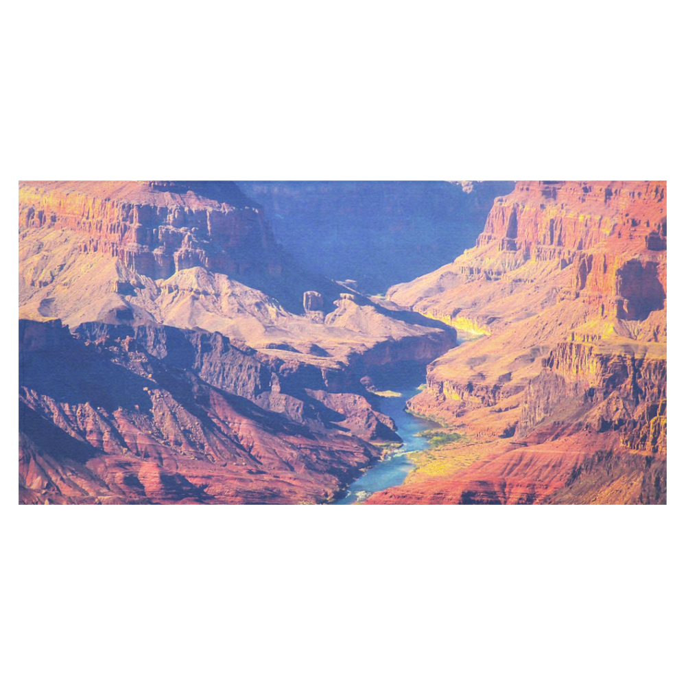 mountain and desert at Grand Canyon national park, USA Cotton Linen Tablecloth 60"x120"